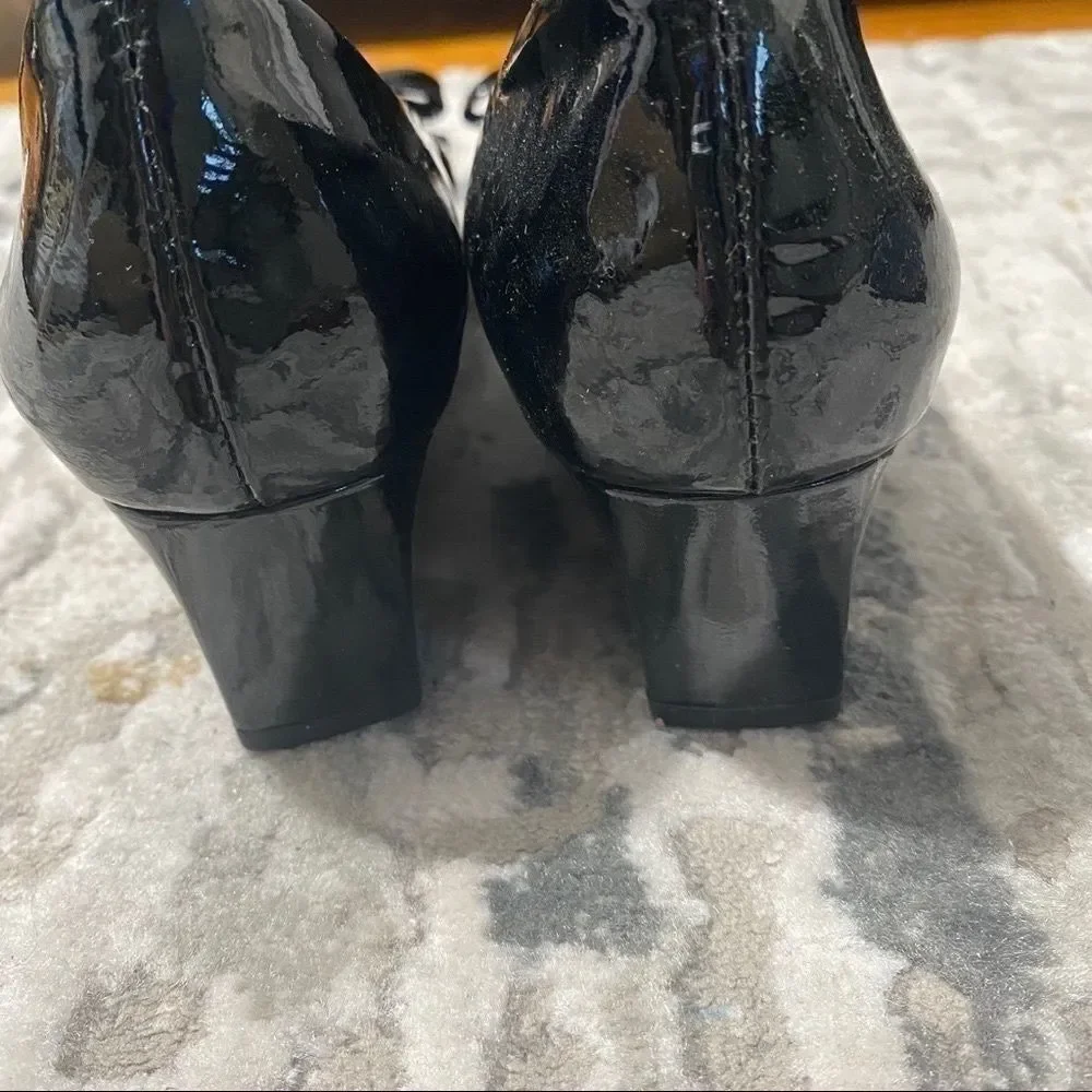 Vaneli women’s black wedges shoes 6